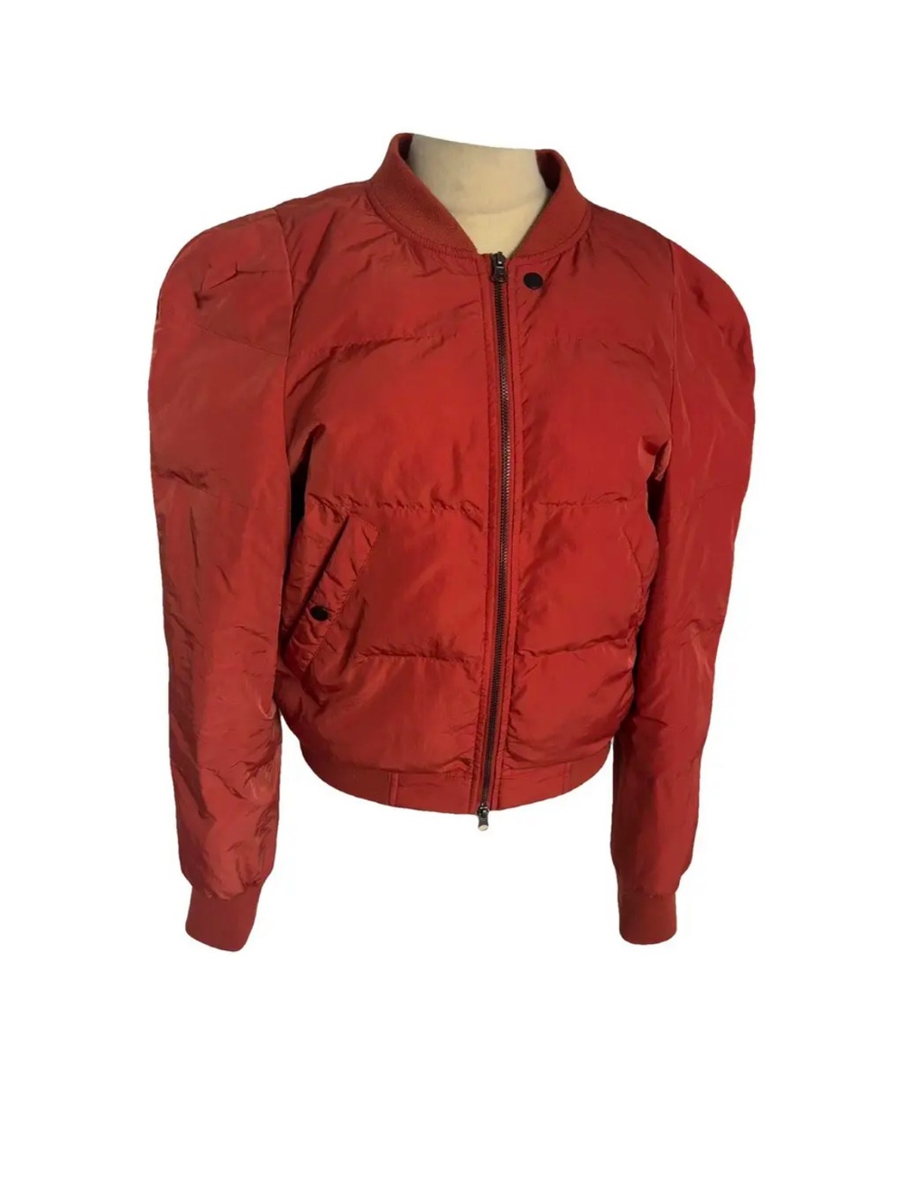 Isabel Marant dark orange Bomber Puffer Jacket - size 36 - perfect for spring